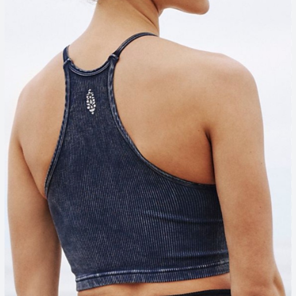 Free people bralette - M/L acid grey wash.